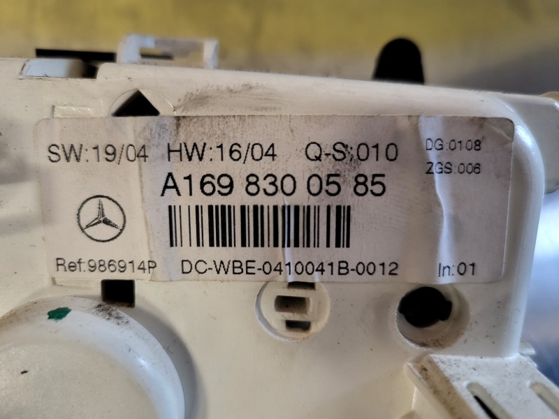 commande de climatisation Mercedes w169 a1698300585