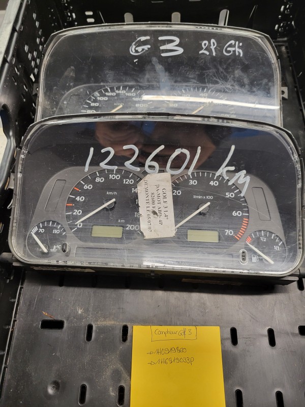 compteur golf 2 et golf 3