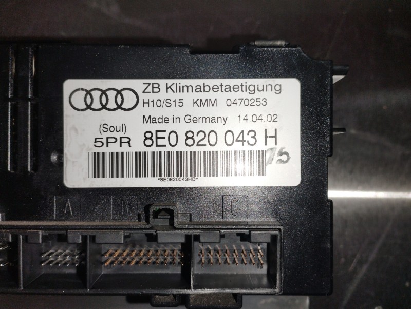 commande de climatisation Audi A4 b6
